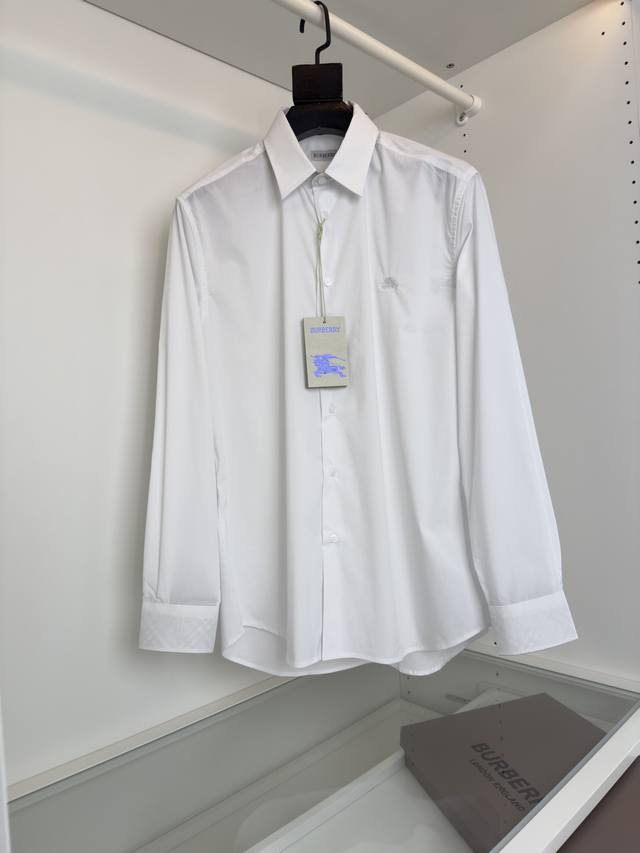 Bur***Ry 2025Ss Full condition order Business casual men's classic long-sleeved