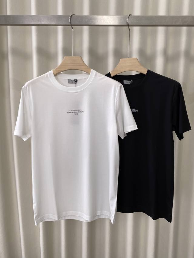 Dior.25 summer classic address Dior Montaigne printed logo short-sleeved T-shirt
