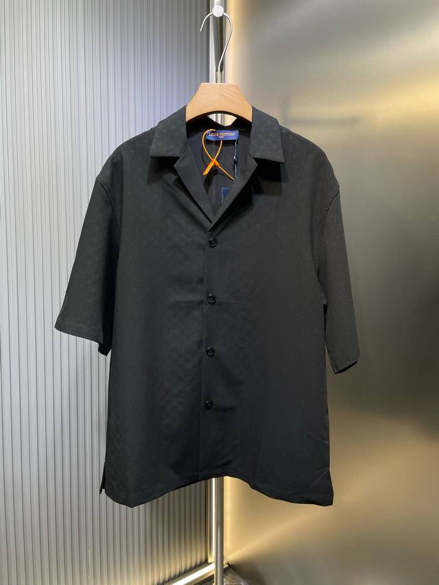 Louis Vuitton top original 25Ss Spring/Summer new silk-cotton blended short-slee