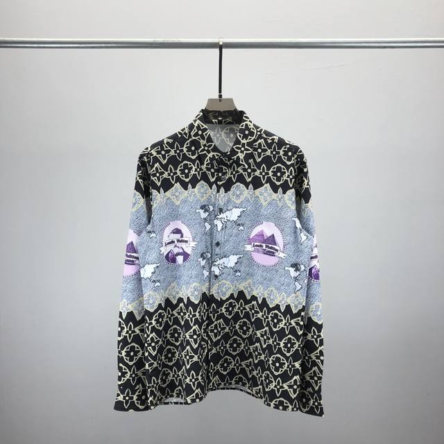 Du Lv Louis Vuitton autumn and winter new long-sleeved shirt purchased in Europe