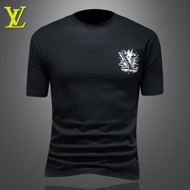 Siji Lv2025 Spring and Summer New Releases Newest Short-sleeved Round Neck T-shi