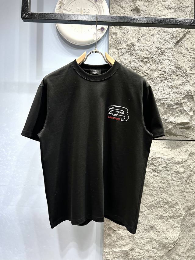 Xp Balenciaga* short-sleeved T-shirt from Parisian family *Customized 280g cotto