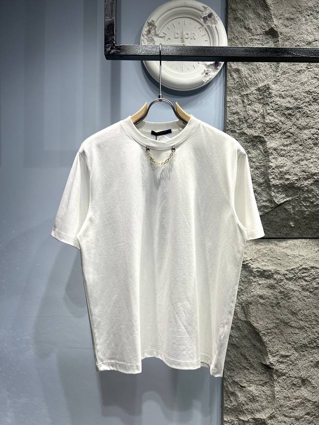 Xp Louis Vuitton*Louis Vuitton Back Logo Printed Chain Short Sleeve T-shirt *280