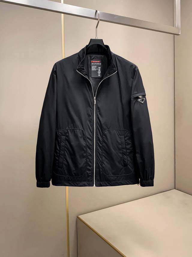 Prada 2530 Spring Official Fashion Show Classic Stand-up Collar Jacket Price 126