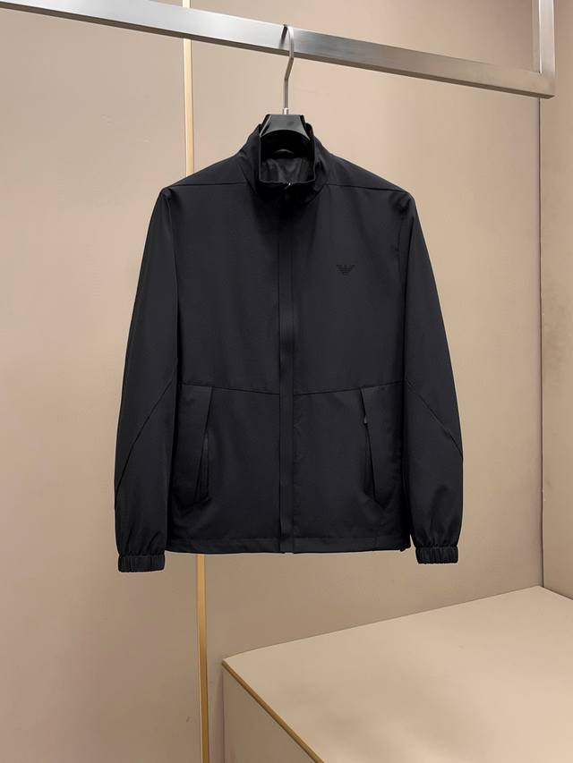 Super hot-selling spring and summer new Armani men's woven brushed soft shell ja