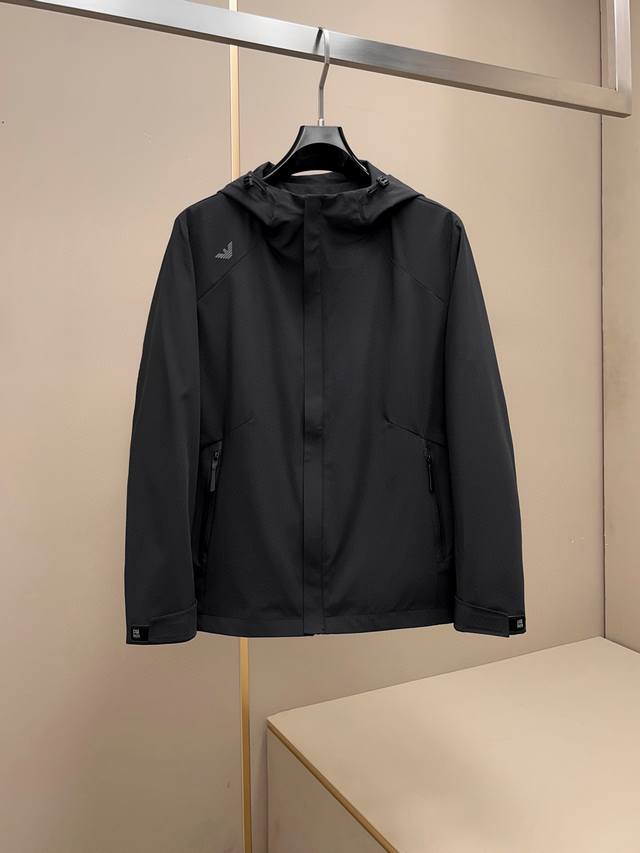 Super hot-selling spring and summer new Armani men's woven brushed soft shell ja