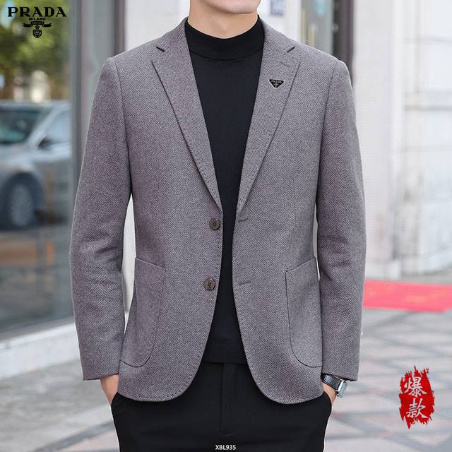 Prada. 2025 early spring men's casual suit jacket, the latest fashion trend, rar
