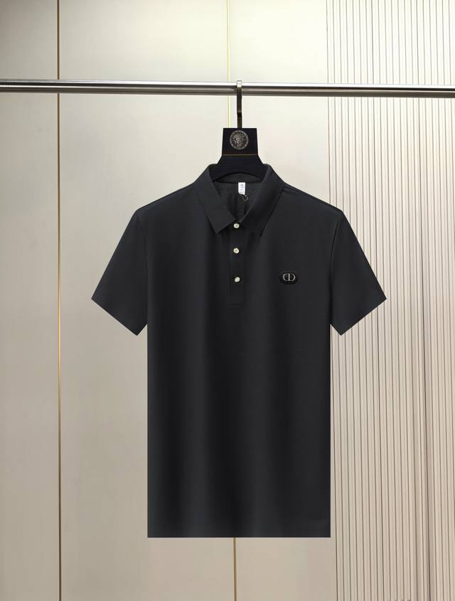 Dior. 2025 Spring and Summer new seamless short-sleeved lapel world's top men's