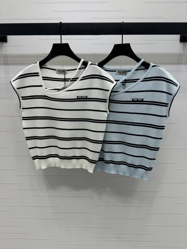 New original high-end quality Miumi*2025 spring and summer latest series! Stripe