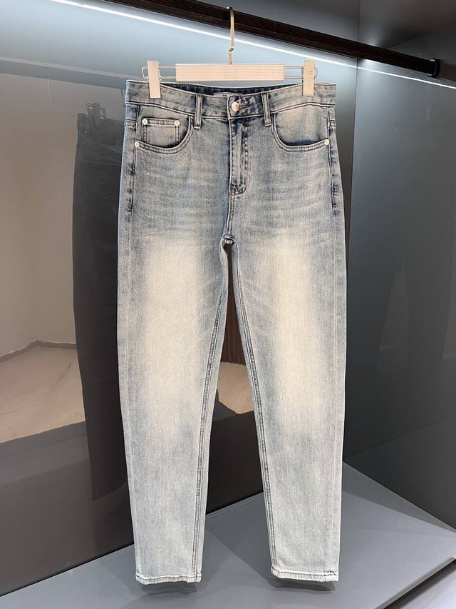 New Pr*Ada Slim Straight Jeans 2025Ss Spring and Summer New Pr Classic Five-Pock