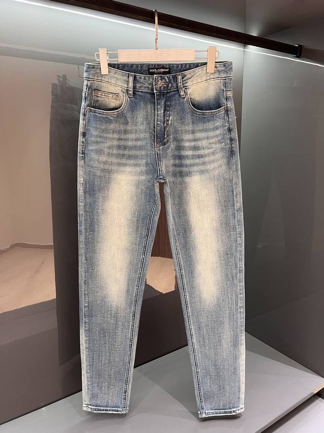New Dg 25Ss Spring and Summer New Men's Washed Retro Charm Fashion Casual Jeans