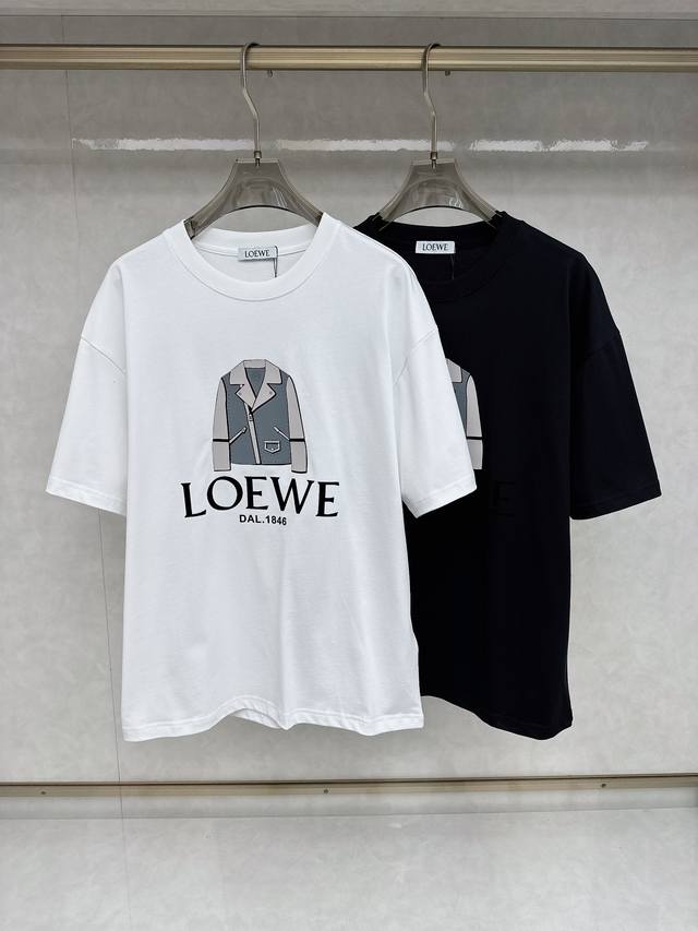 Loewe 2025Ss latest short-sleeved T-shirt for spring and summer, soft to the tou