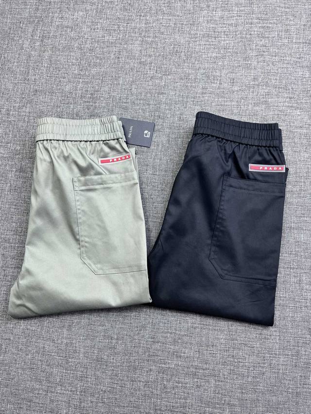 Prada 2025 new men's casual pants, trading company channel goods, 25F W new prod