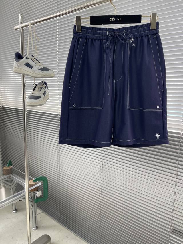 2025 Original color denim shorts with the same denim short-sleeved top. A must-h