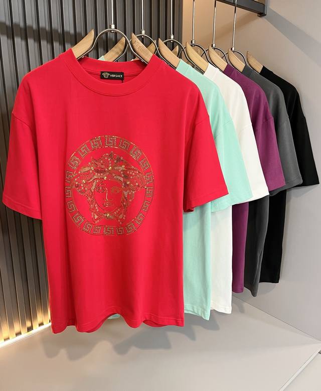 Versa*E Van*Zhe 2025 Spring and Summer new unisex short-sleeved T-shirts for cou
