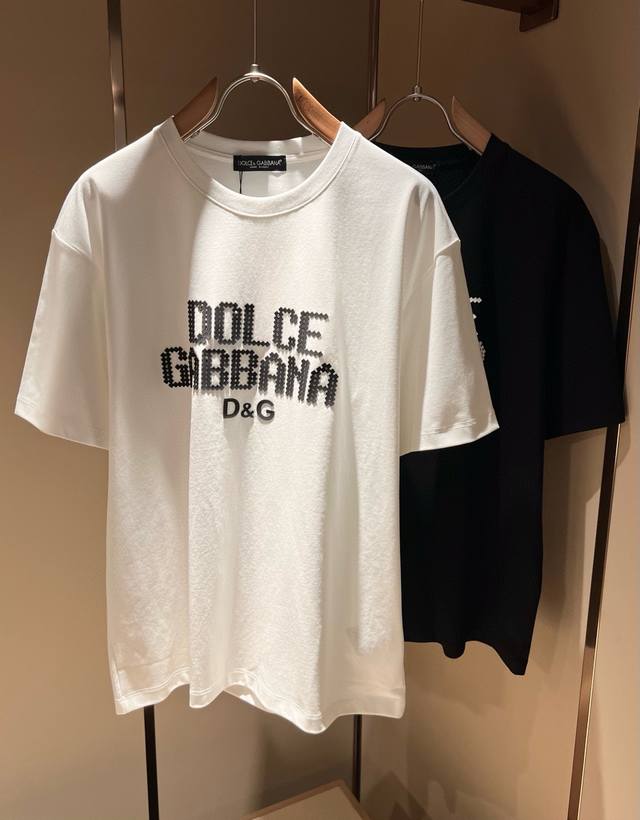 Dolce&Gabba*A 2025 spring and summer new men's and women's short-sleeved T-shirt
