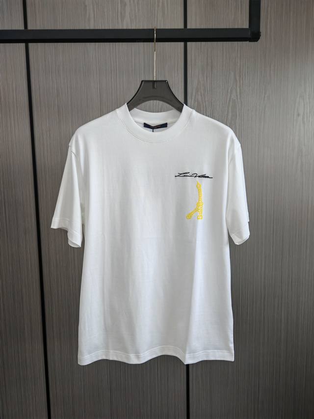 L*V. Louis. The latest printed men's round neck T-shirt for spring and summer 20