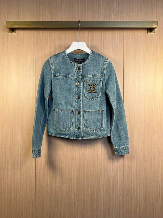 Lv Nautical Series Women's Slim Fit Denim Jacket Size: 34-36-38