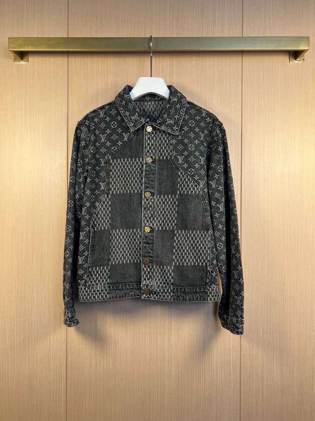 Lv X Nigo 20Fw joint jacquard denim jacket Size: 46-48-50-52