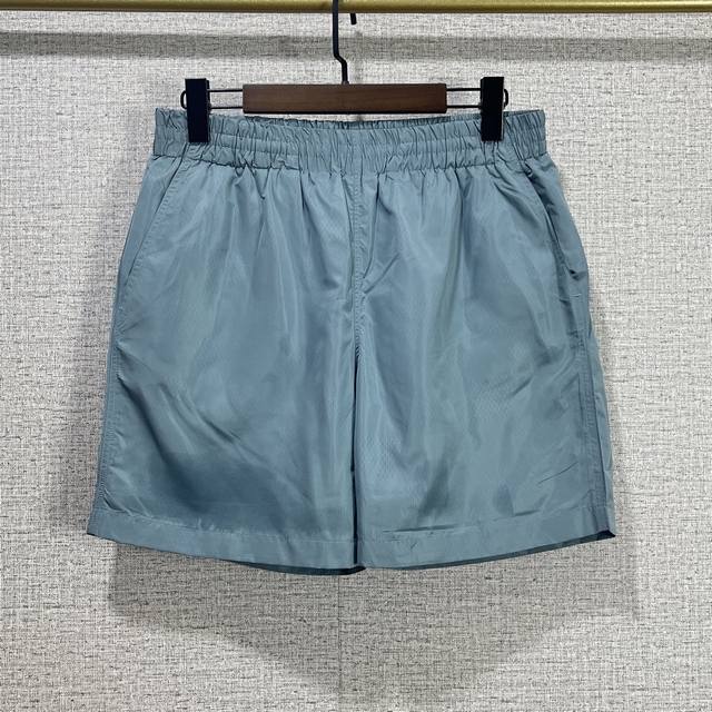 Lv 2025 Ss Spring and Summer New Silk jacquard casual shorts Light green dark si