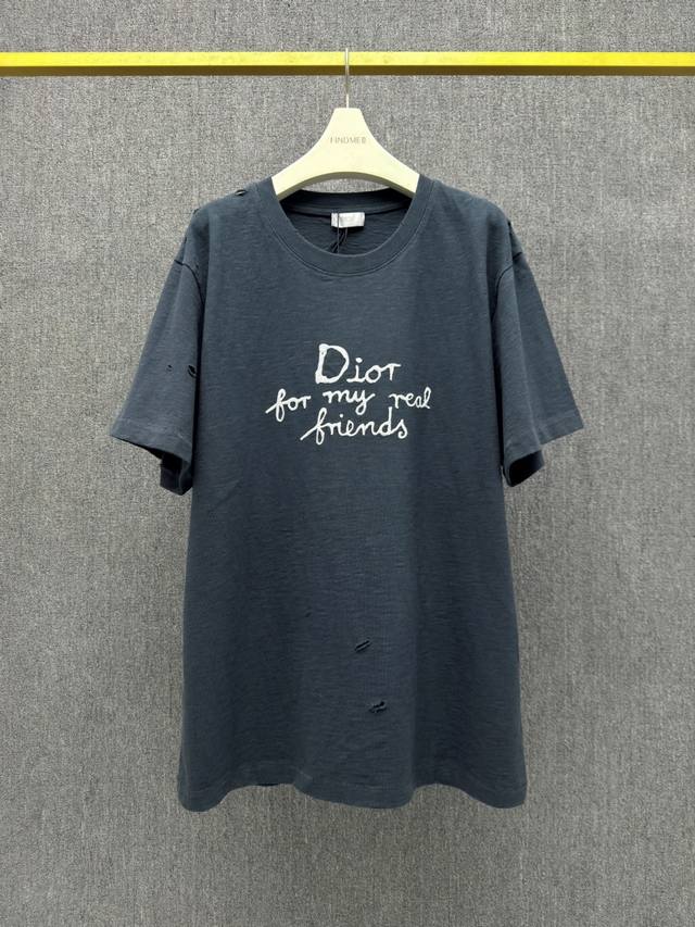 D*Or Christian25Ss new spring and summer product crew neck short sleeve T-shirt