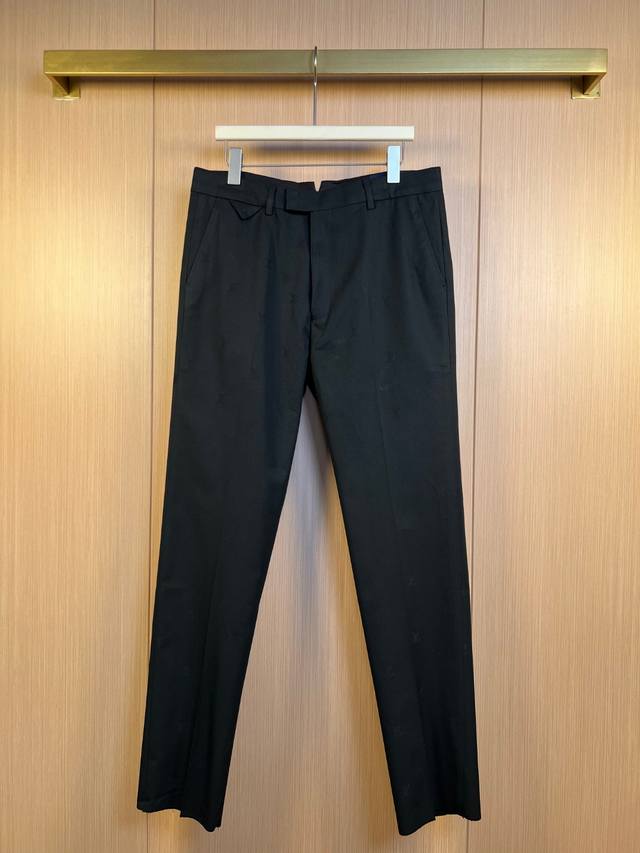 Lv Louis 25Ss early autumn full-width dark pattern jacquard trousers Accessories