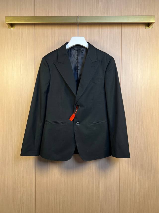 Lv Louis 25Ss early autumn all-over dark pattern jacquard suit jacket Accessorie