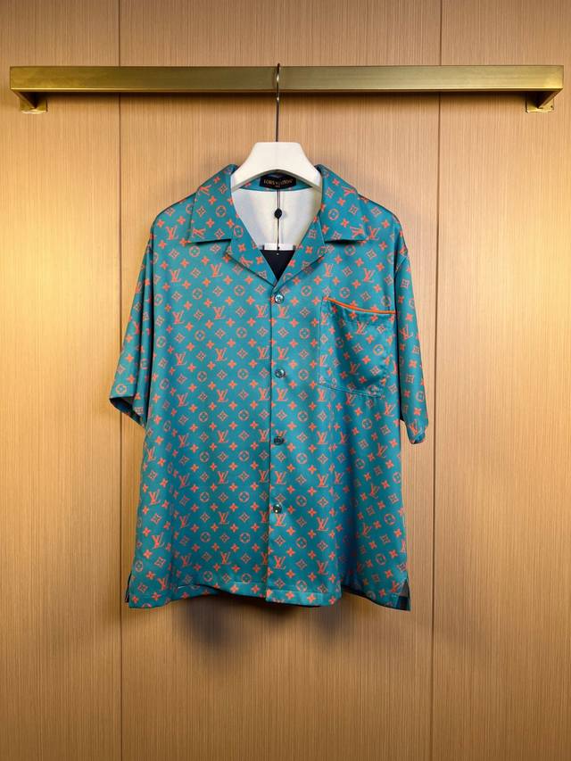 Lv 25Ss Spring/Summer new full-print short-sleeved shirt releases summer vitalit