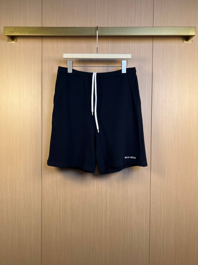 Miu Miu 25Ss embroidered casual shorts shorts Size: 38-40-42-44