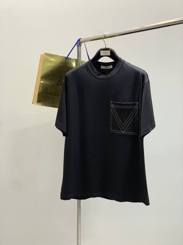 Bottega Veneta, 2025 summer new product, fashionable and casual round neck short