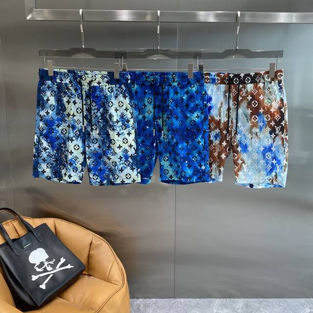 Donkey Lv old flower beach pants shorts old flower shorts classic old flower pat