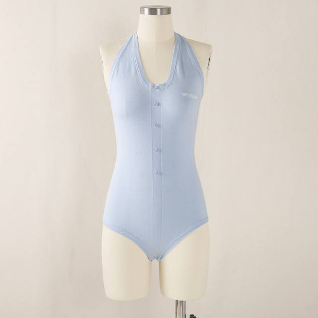 5Ss new 25Ss spring and summer We11 Done Ning Yizhuo same style blue woolen ice-