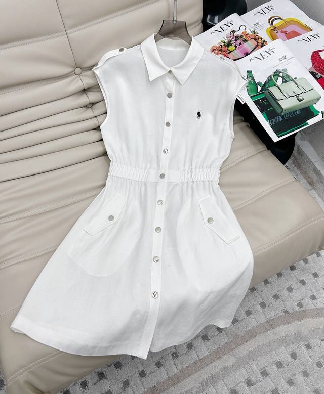 25Ss New minimalist high-end workwear style high-waist dress Three-dimensional t