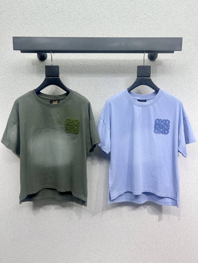 Loewe tie-dyed short-sleeved T-shirt Yb fabric is fashionable, low-key, elegant