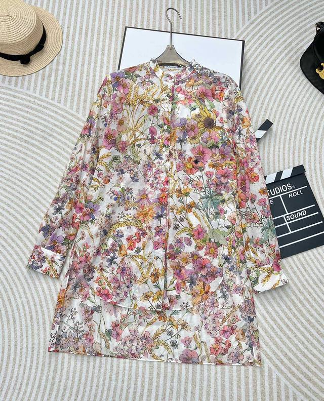 Dio*24Ss Early Spring Holiday New Product Vessel Jouy Floral Element Pattern Lon