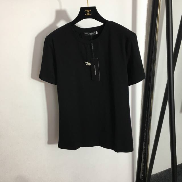 Style 3140 Dg* New style diamond pin decoration solid color versatile short-slee