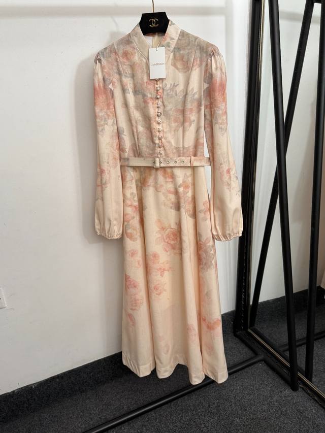 Style No. 20253780 Zimmermann new pearl button temperament floral print stand co