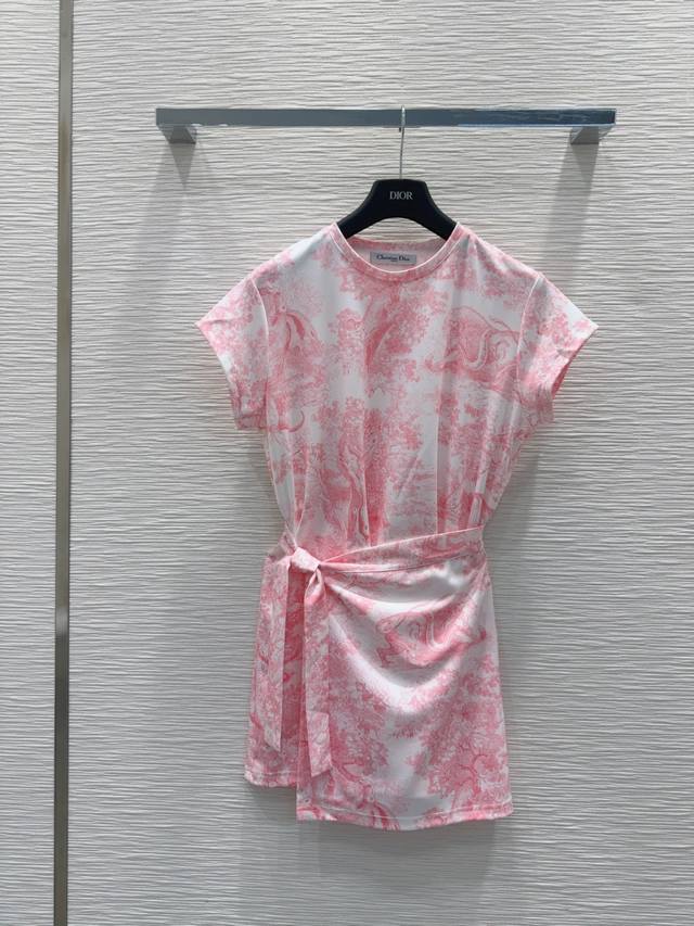 Christian Dio*2025Ss new T-shirt dress is fashionable, low-key, elegant and luxu