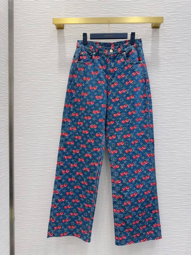 Louis Vuitto* 2025Ss new denim high version ~ Super fashionable new denim fermen