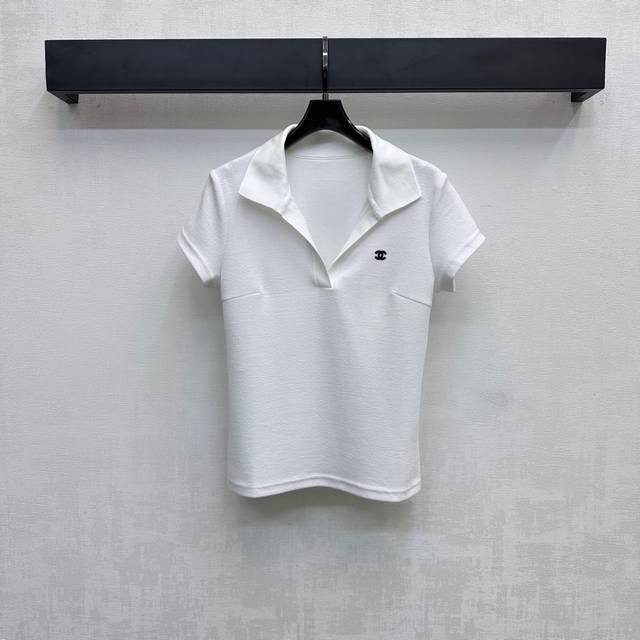 Chane*2025 new arrivals Lapel short-sleeved tops Customized Yb imported twill co