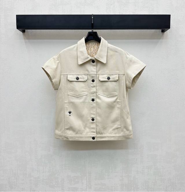 Dio*2025 New arrivals Lapel printed short-sleeved jacket Customized Yb imported