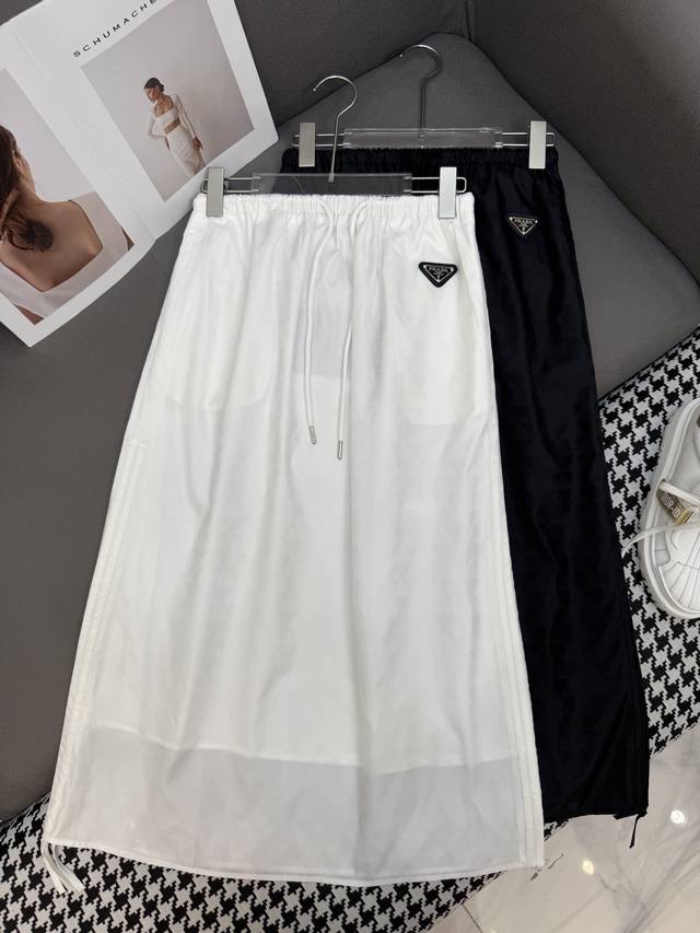 Prad* 25Ss new style skirt classic triangle logo decoration triangle pattern jac