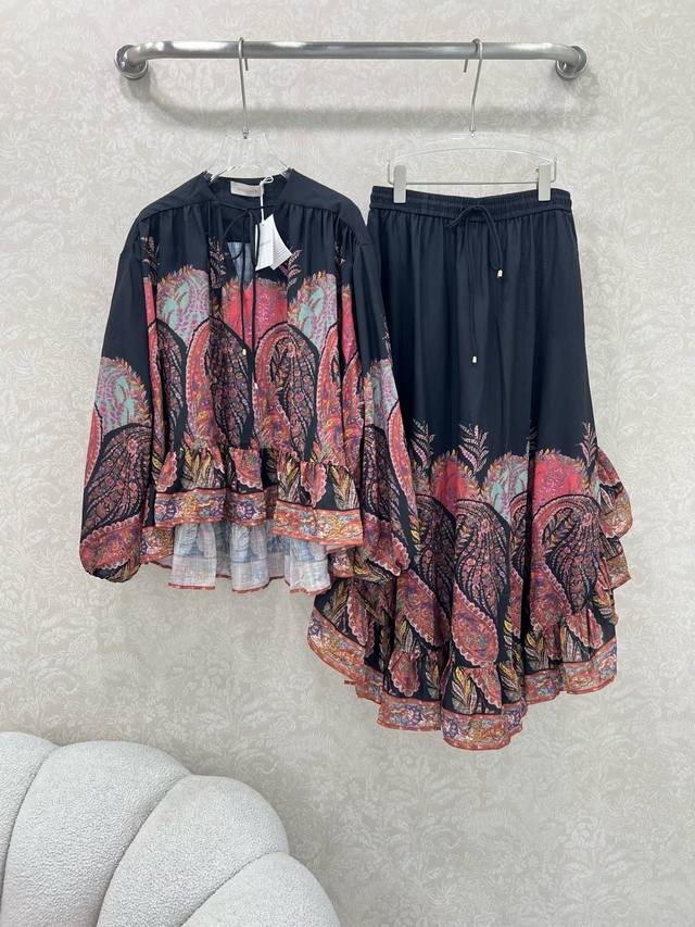 Top details Zimmerman* Zimmerman 25 new suits Super loose fit Tops with tie neck