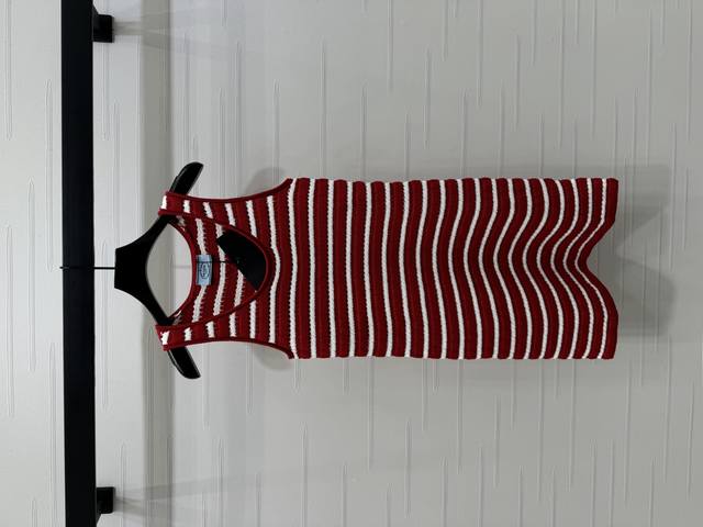 New original high-end quality Prad* 2025 Spring and Summer latest series! Stripe