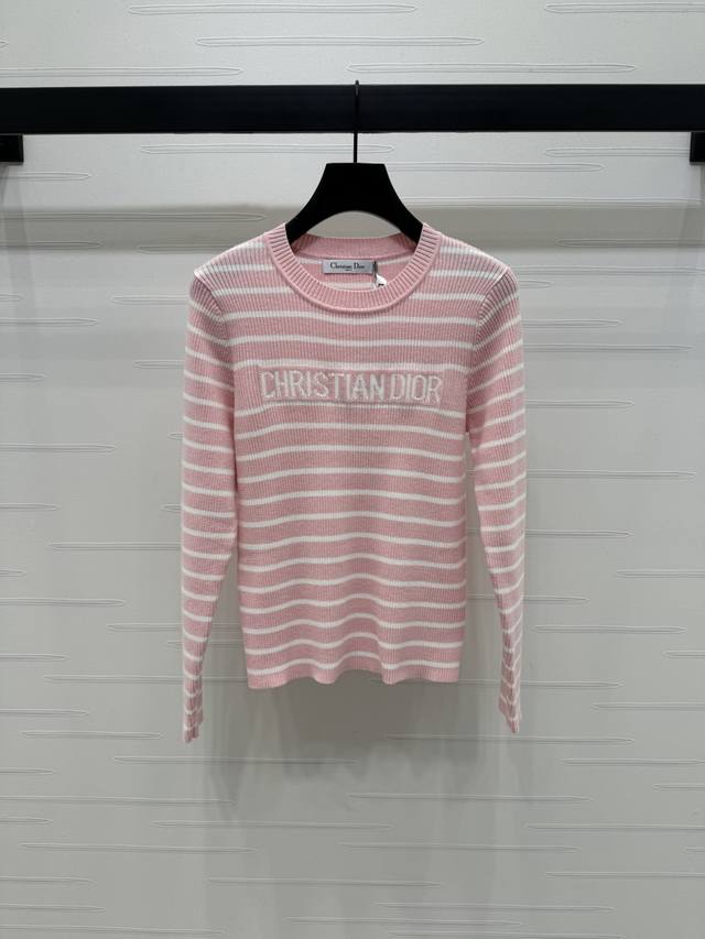 New original high-end quality Dio* 2025 Spring and Summer new series! Striped kn