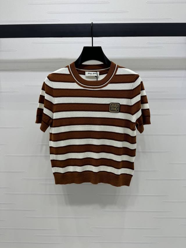 New original high-end product Miumi* 2025 Spring and Summer latest series! Strip