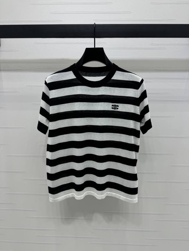 New original high-end quality Celin*2025 spring and summer latest series! Stripe