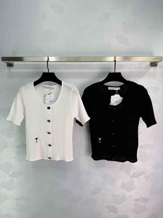 Dio* 2025 Spring and Summer New Series! Round Neck Knitted Short Sleeves! Custom
