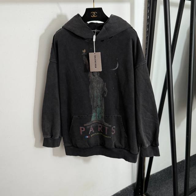 Style No. 20253749 Balenciag* New Statue of Liberty Print Distressed Hand-Washed