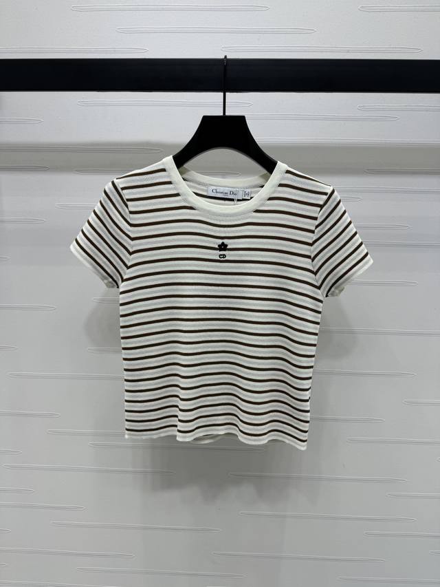 New original high-end quality Dio* 2025 spring and summer new series! Striped kn
